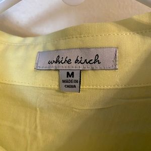 Yellow ombré to lavender blouse oversized never worn still in package.